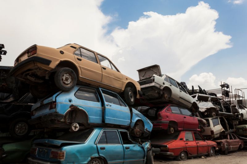 Złomowaniu aut w Chojnice